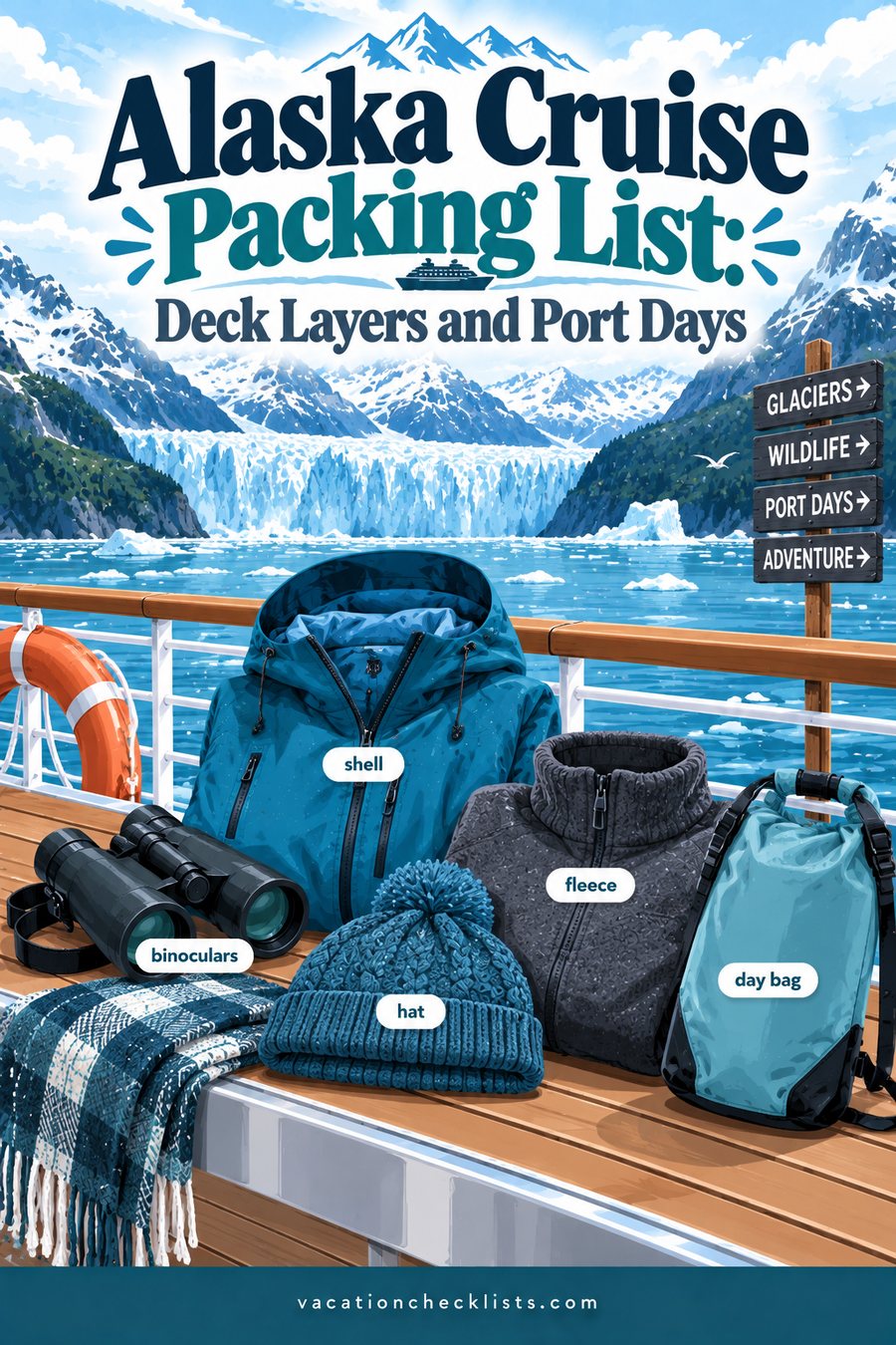 Alaska Cruise Packing List: Deck Layers and Port Days