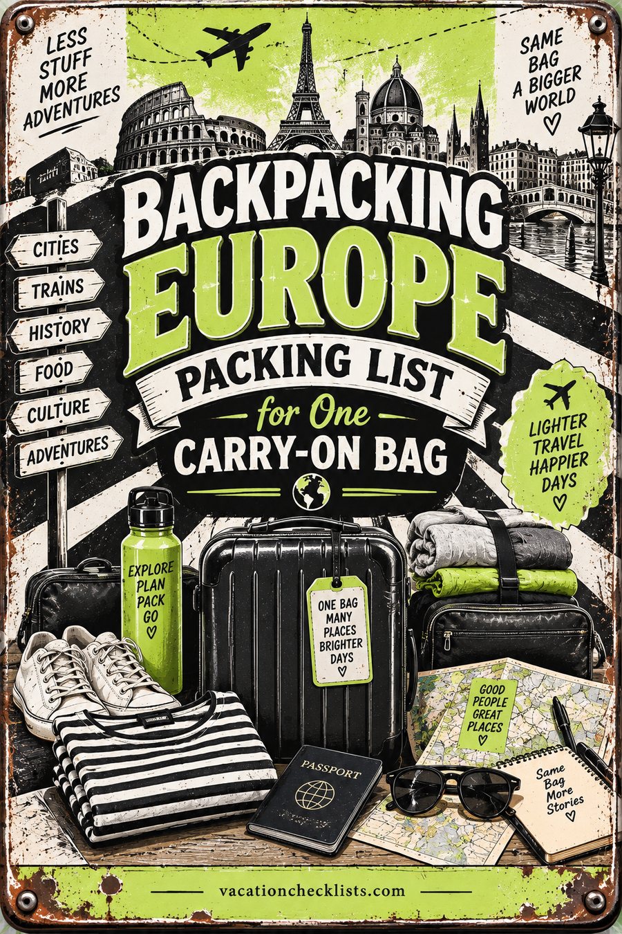 Backpacking Europe Packing List