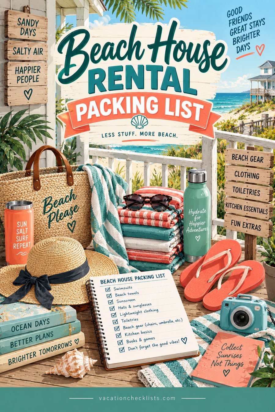 Beach House Rental Packing List: What Rentals Don't Provide