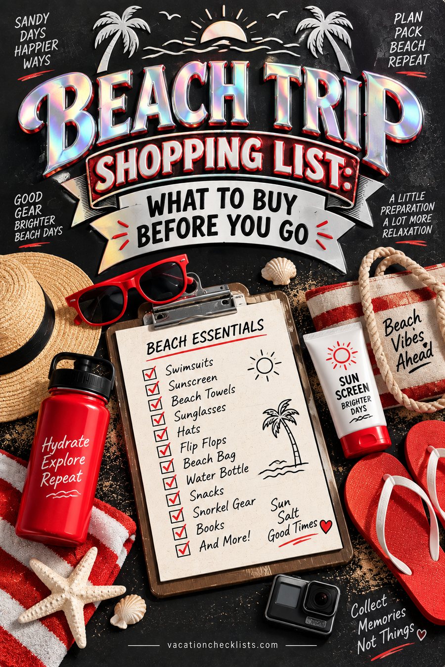 Beach Trip Shopping List: What to Buy Before You Go