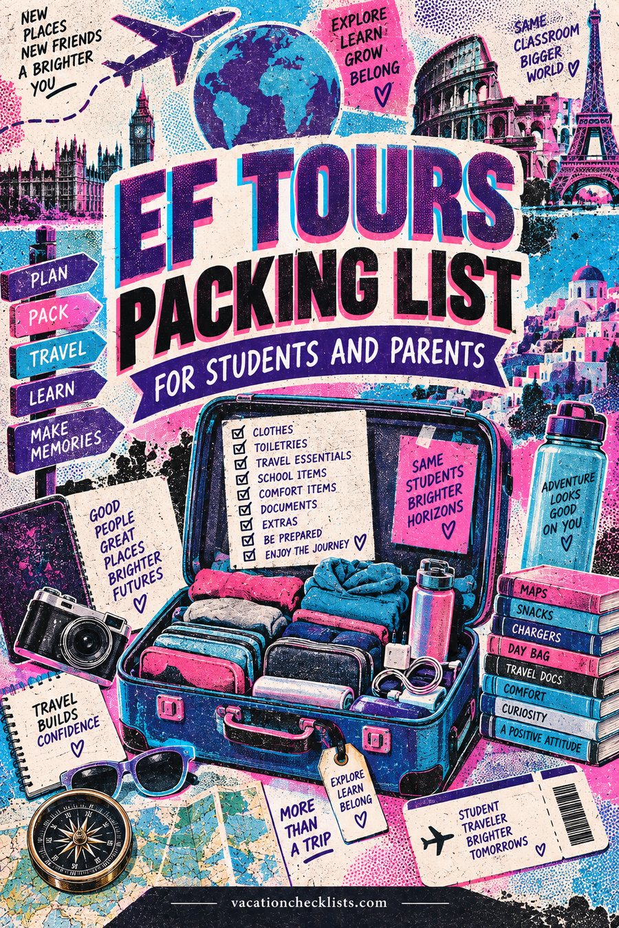 EF Tours Packing List for Students and Parents