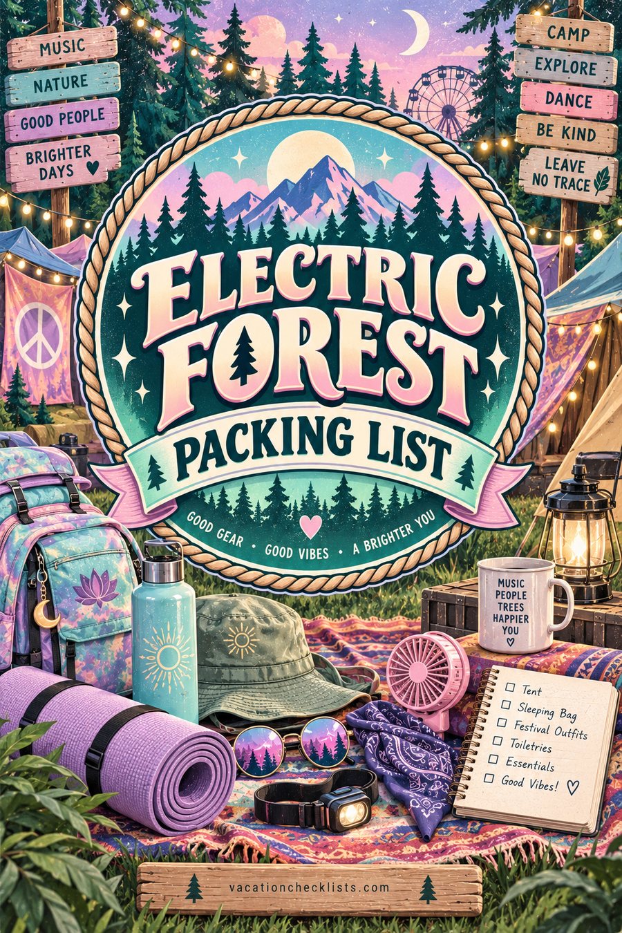 Electric Forest Packing List