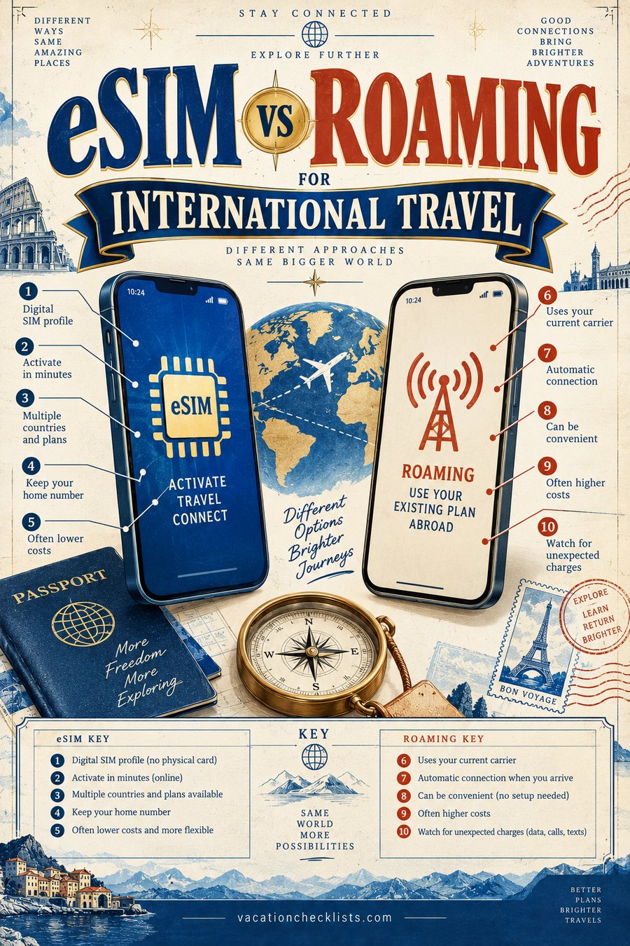 eSIM vs Roaming for International Travel