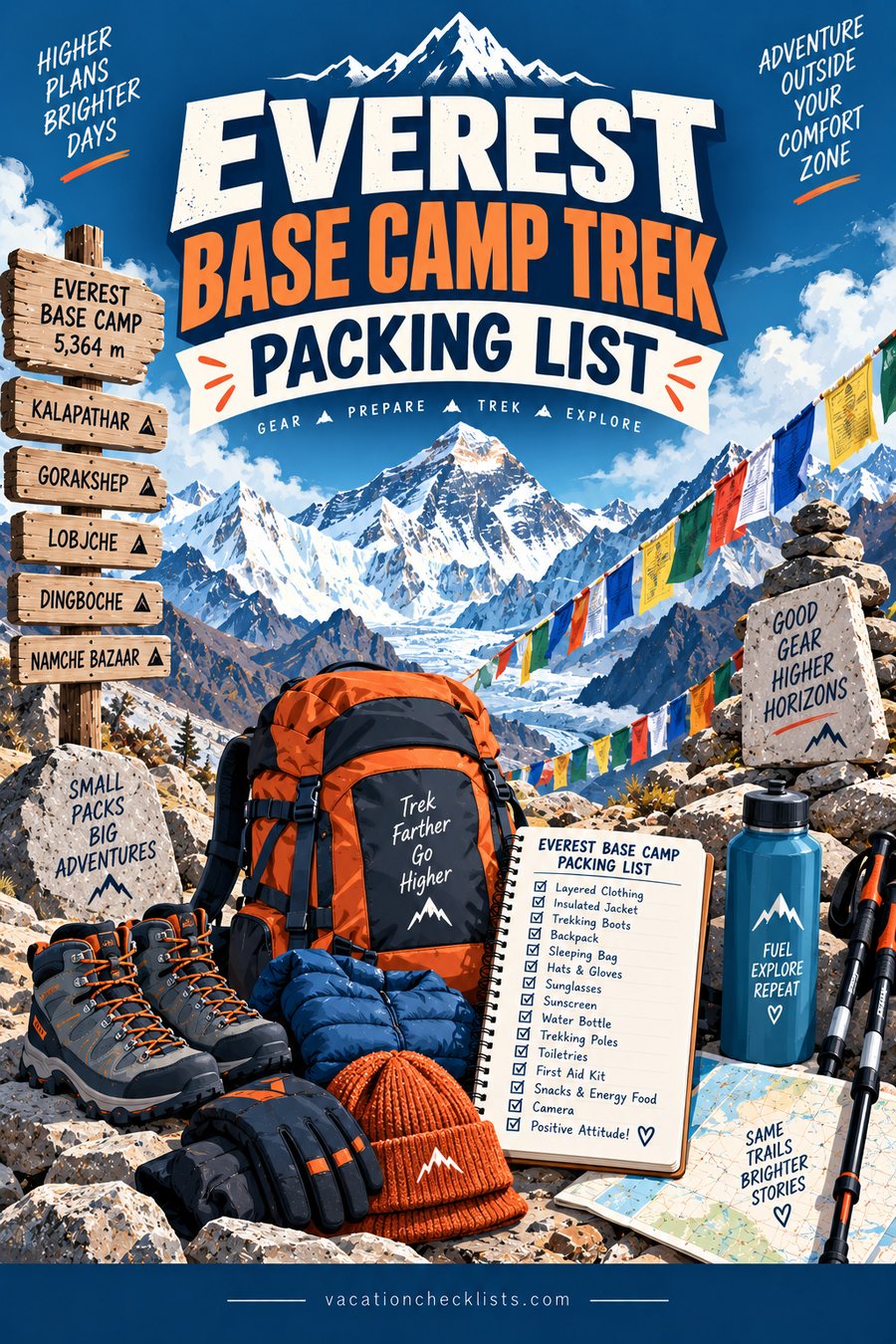 Everest Base Camp Trek Packing List