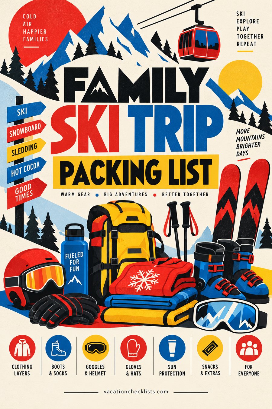 Family Ski Packing List