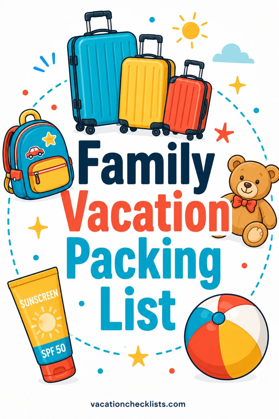 Family Vacation Packing List