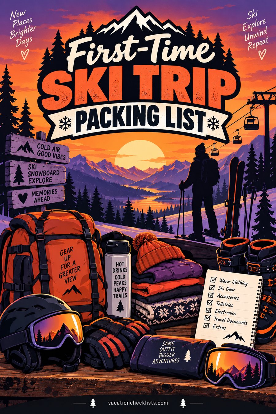 First-Time Ski Trip Packing List