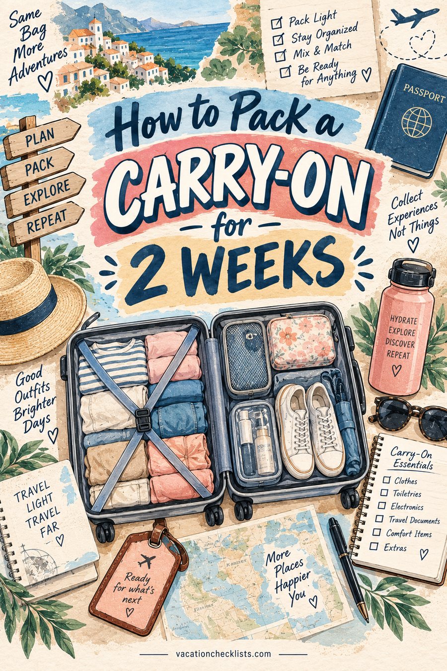 How to Pack a Carry-On for 2 Weeks