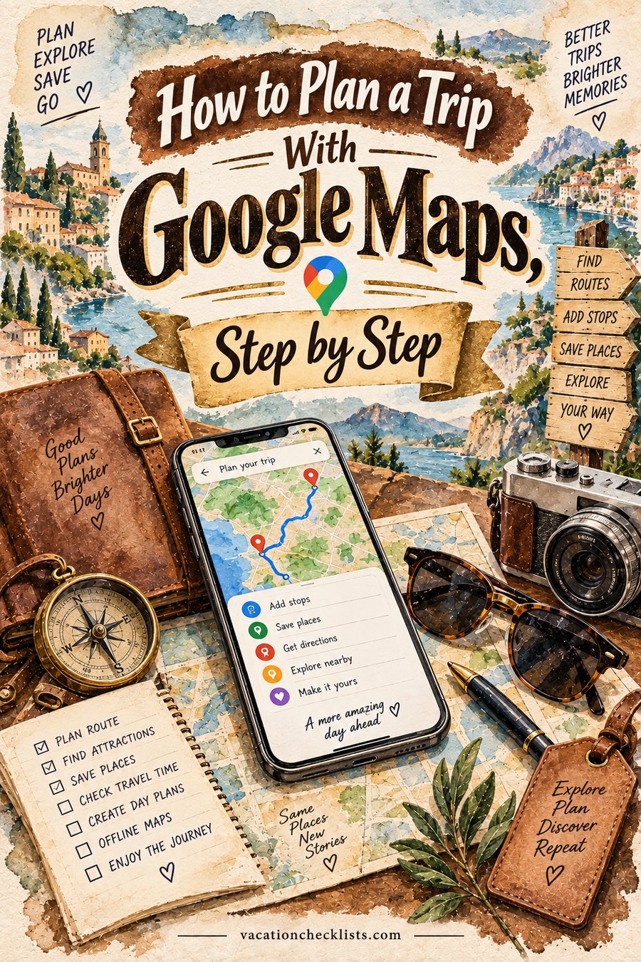 How to Plan a Trip With Google Maps