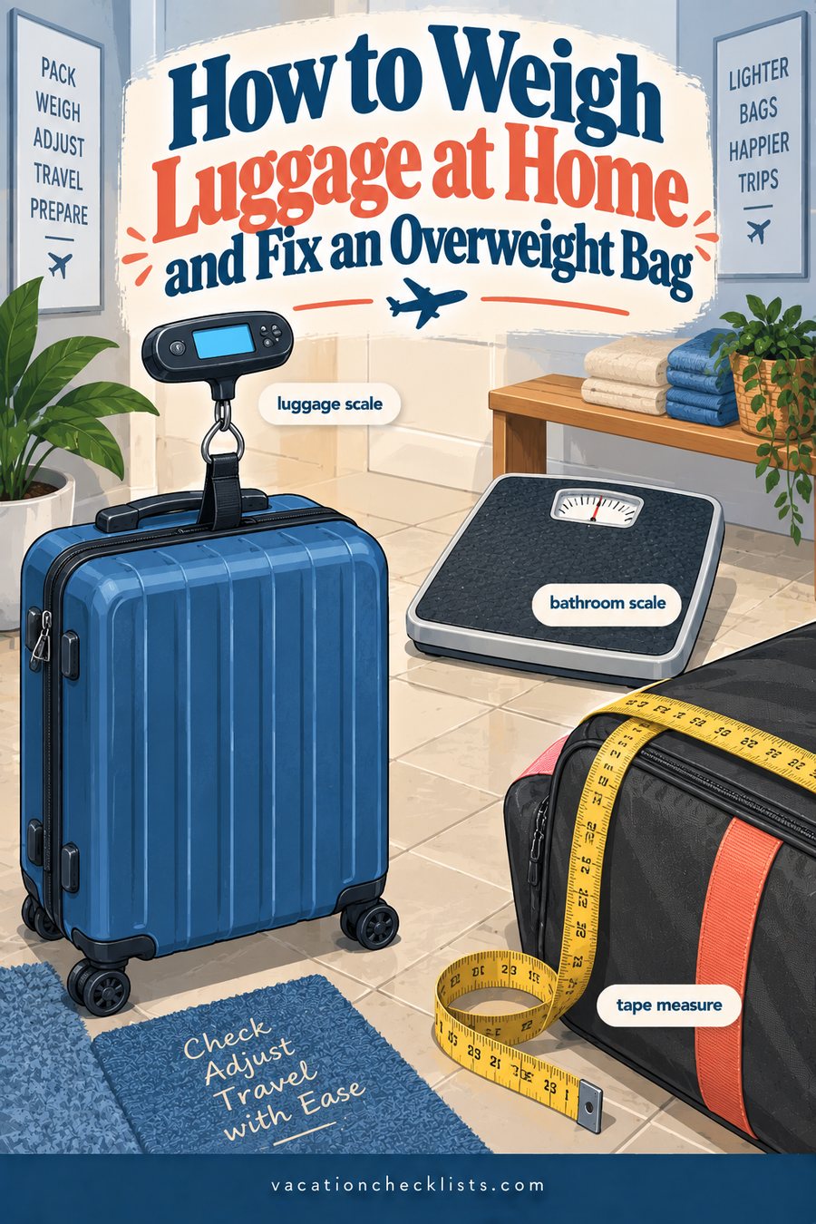 How to Weigh Luggage at Home