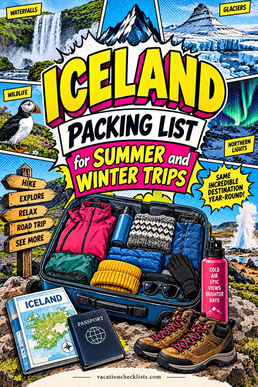 Iceland Packing List for Summer and Winter Trips