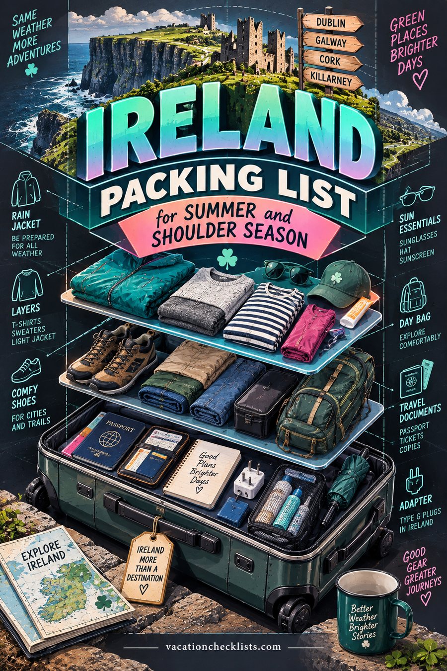 Ireland Packing List for Summer and Shoulder Season