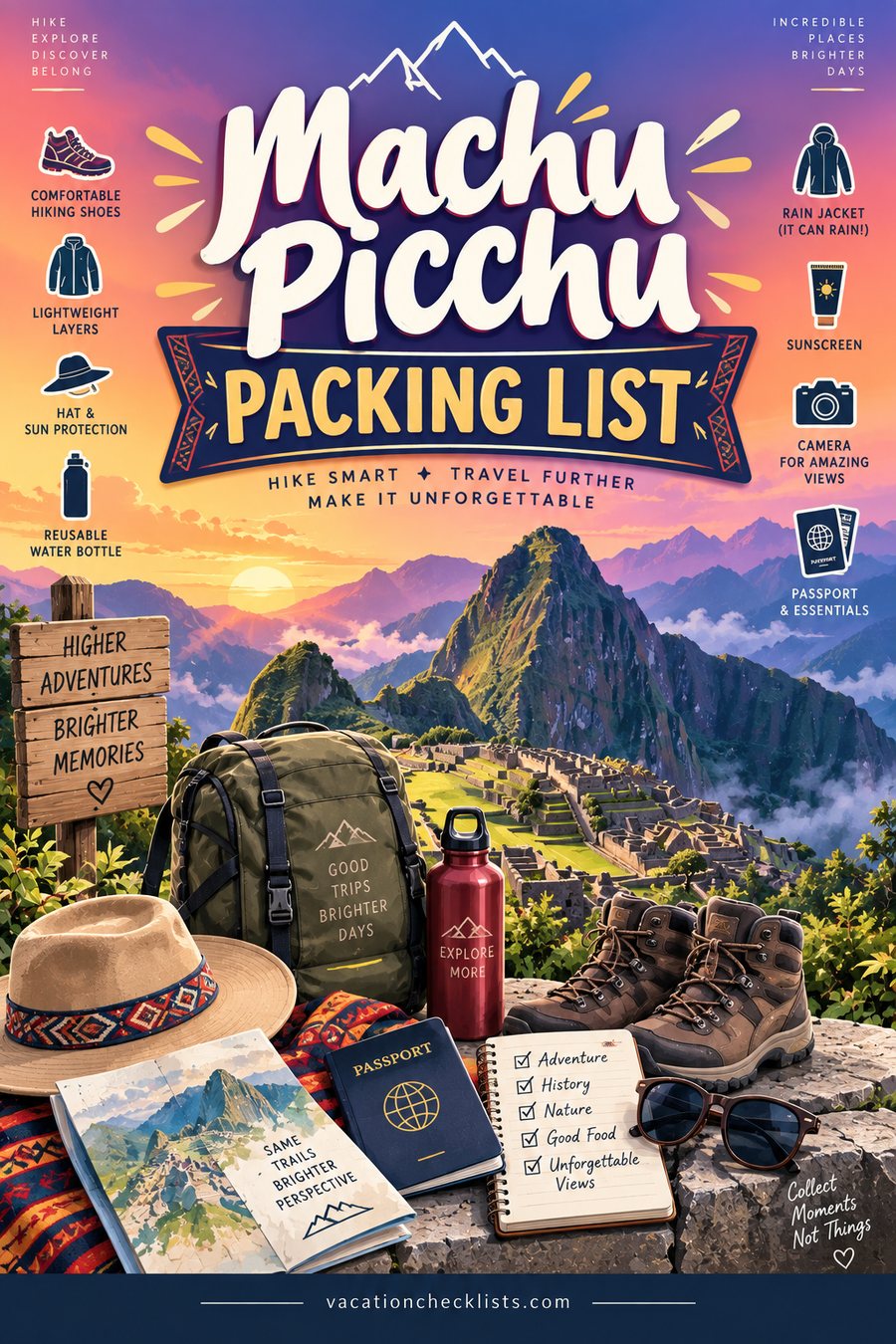 Machu Picchu Packing List