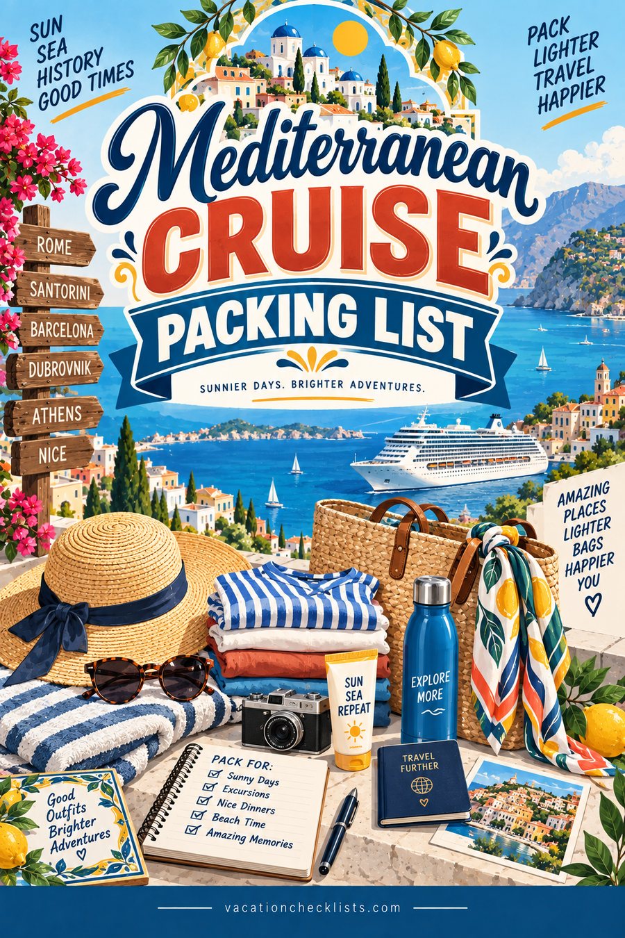 Mediterranean Cruise Packing List: What to Wear Ashore