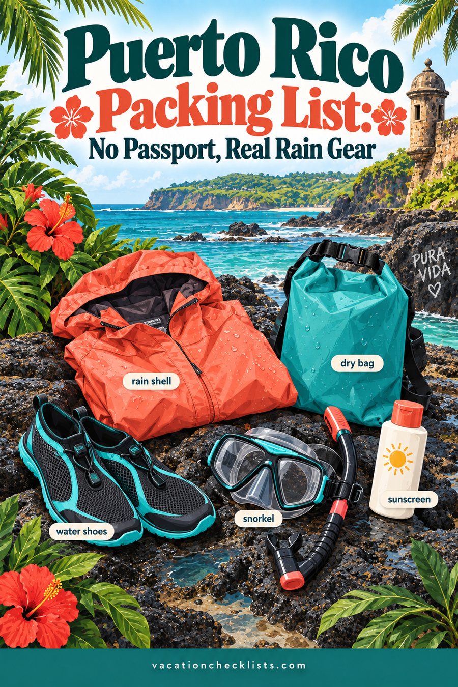 Puerto Rico Packing List: No Passport, Real Rain Gear