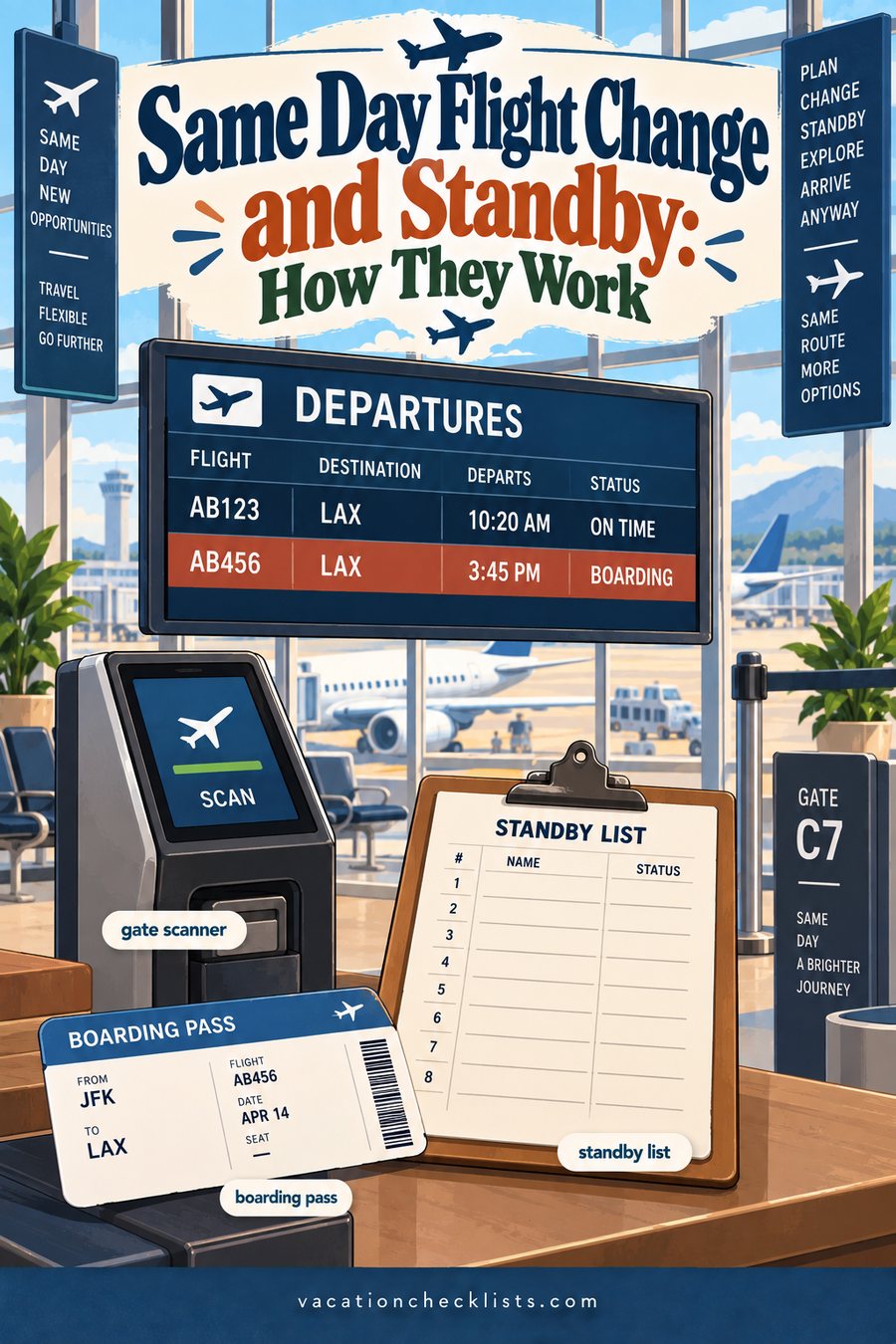 Same Day Flight Change and Standby, Explained