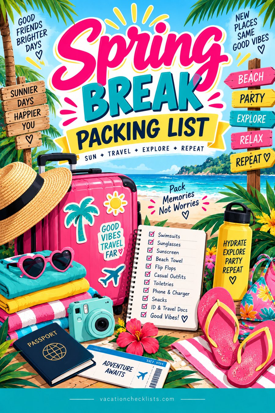 Spring Break Packing List