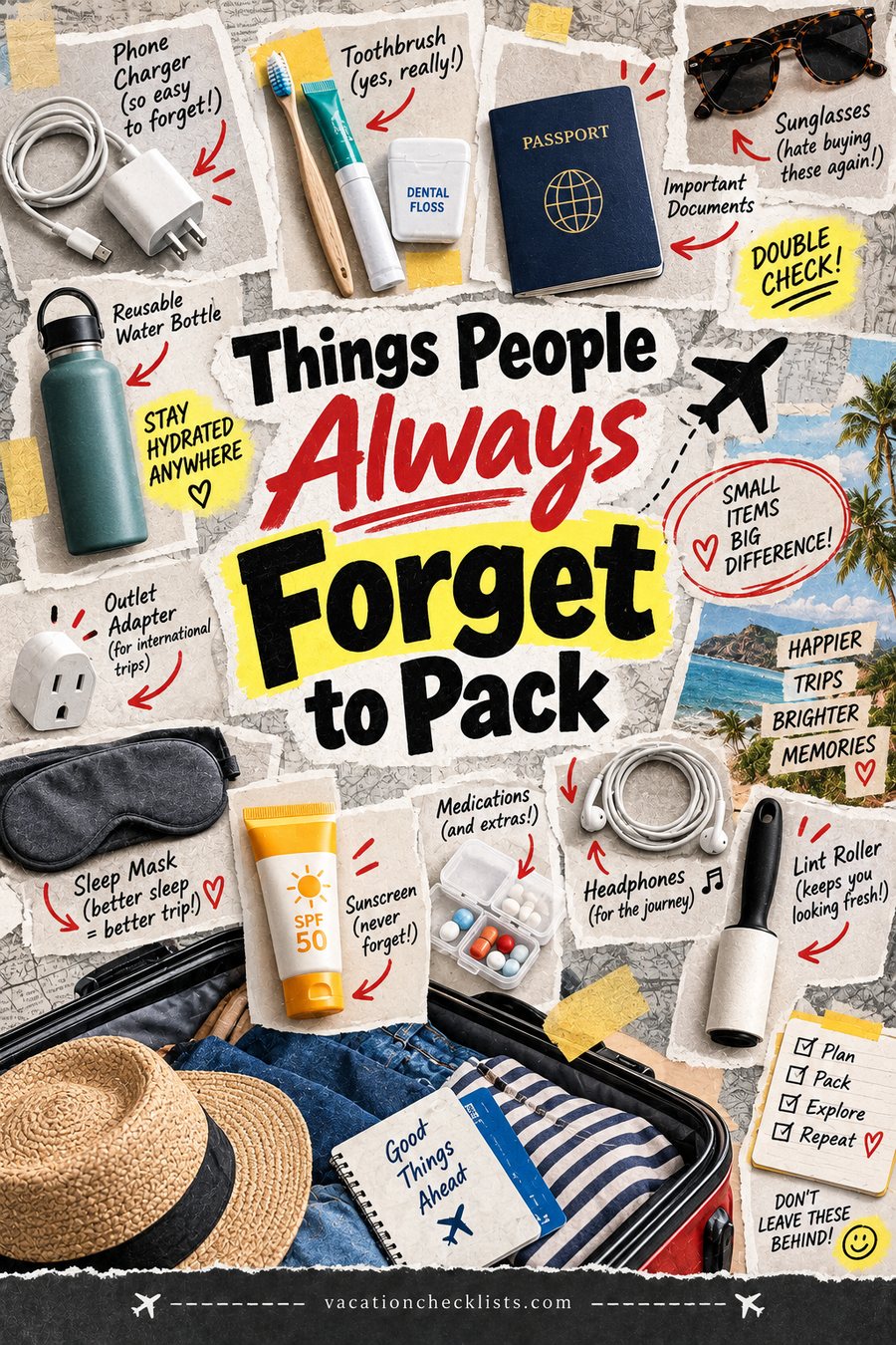 Things People Forget to Pack