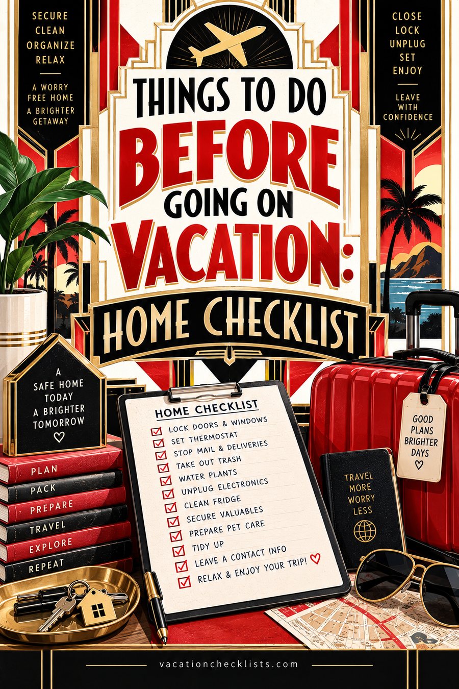 Things to Do Before Going on Vacation: Home Checklist