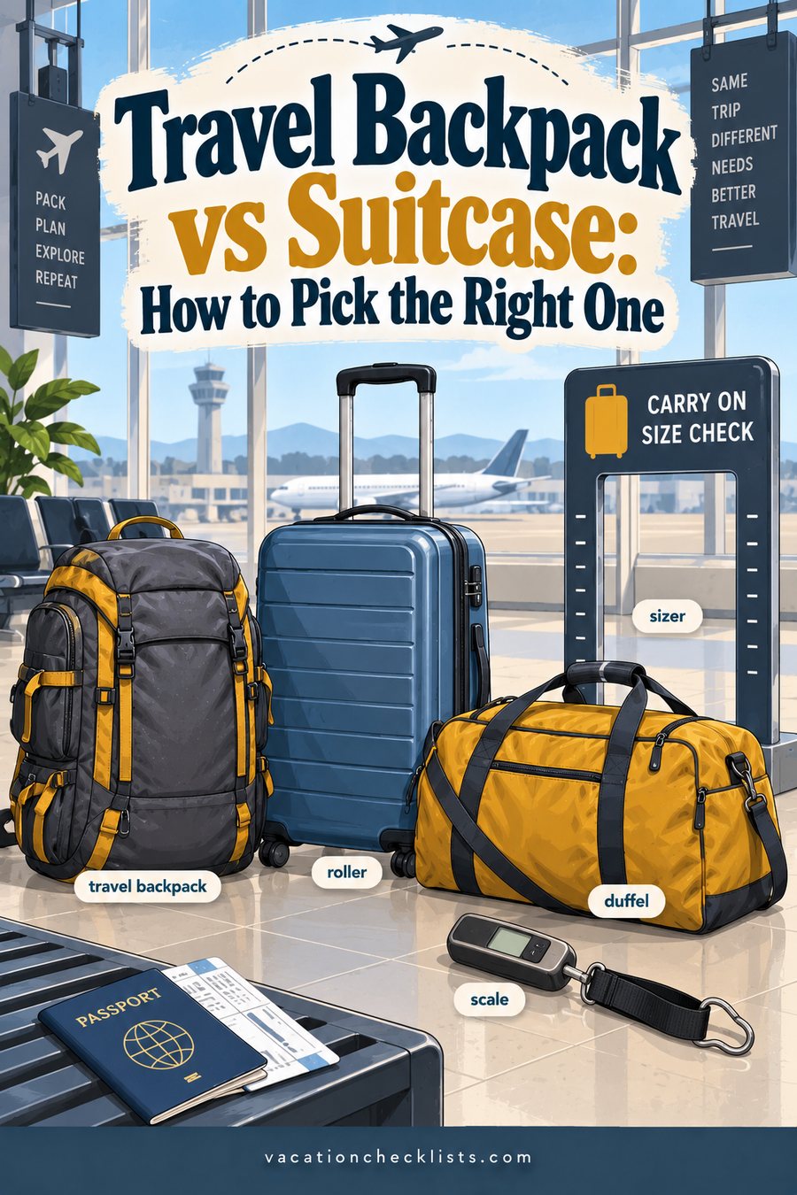 Travel Backpack vs Suitcase