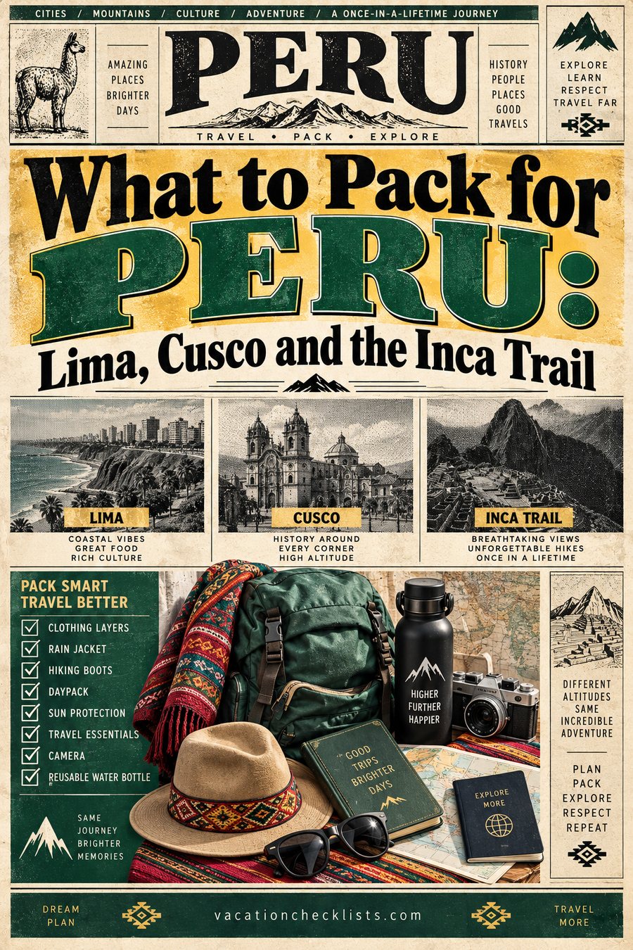 What to Pack for Peru