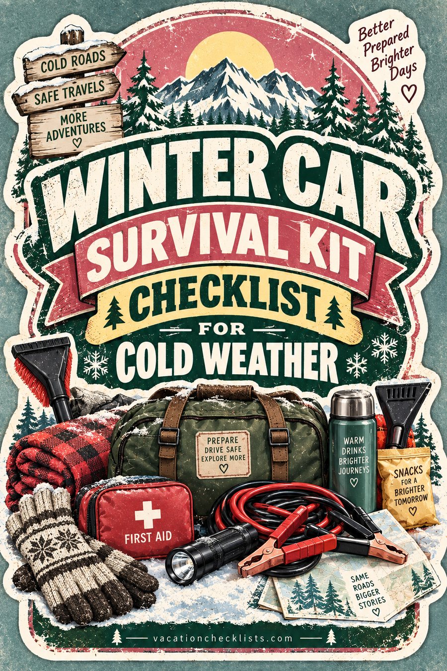 Winter Car Survival Kit Checklist