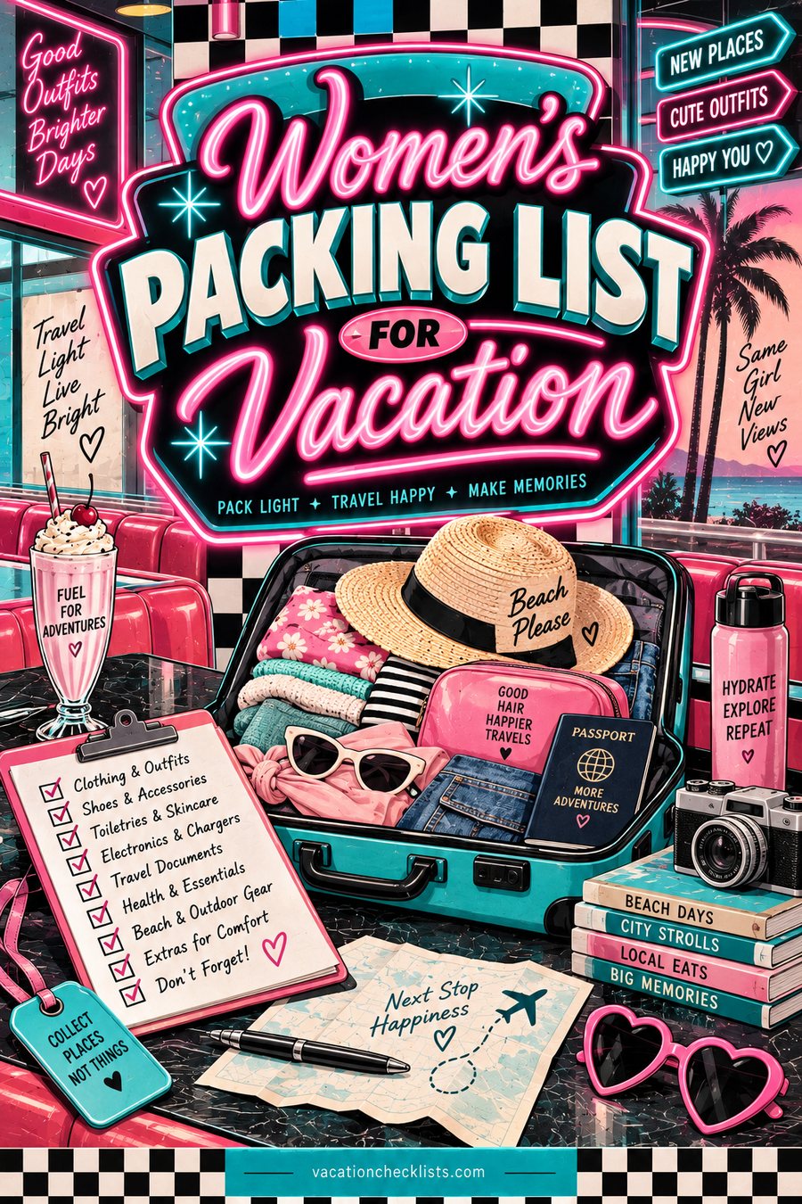 Women's Vacation Packing List for Any Trip