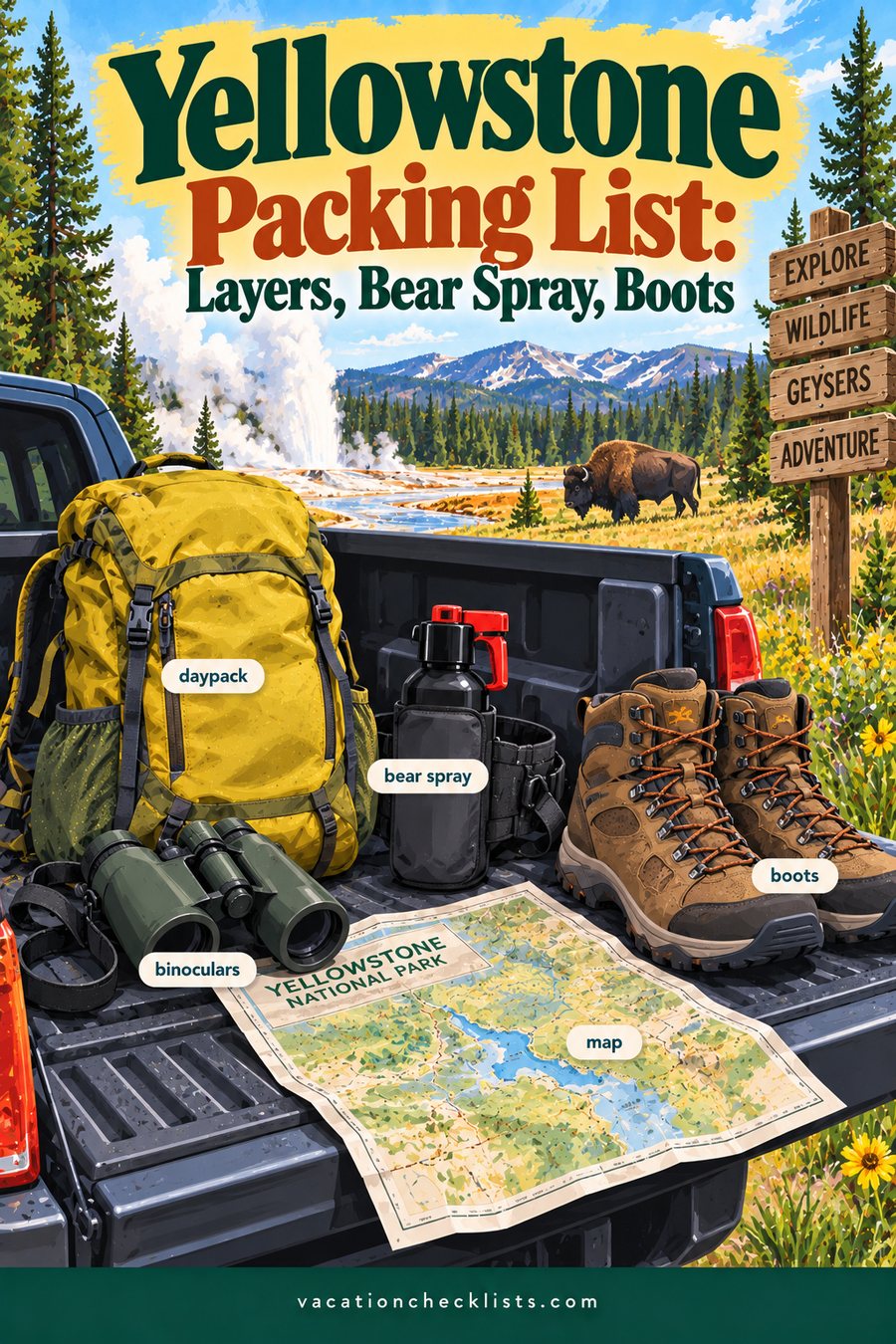 Yellowstone Packing List
